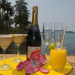 Enjoy a delicious drink after diving...
